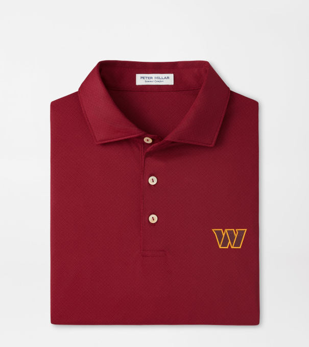 Washington Commanders Hugo Performance Jersey Polo in Maroon2