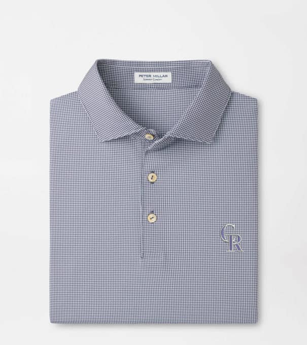 Colorado Rockies Border Performance Jersey Polo in Iron