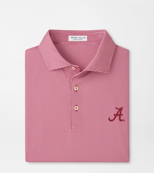 Alabama Border Performance Jersey Polo in Crimson1