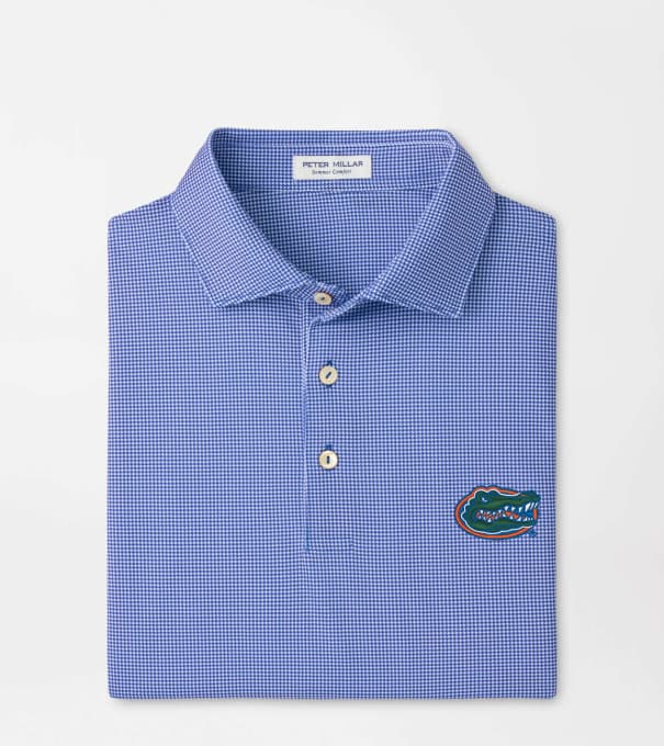 Florida Border Performance Jersey Polo in Blue3