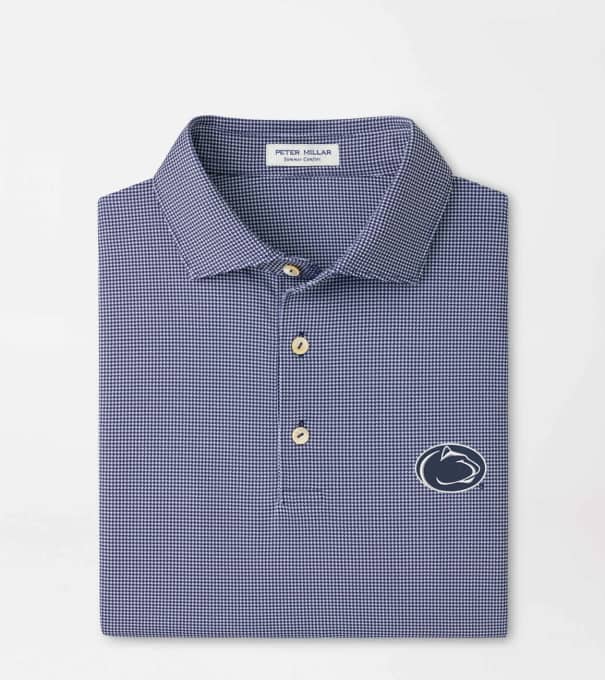 Penn State Border Performance Jersey Polo in Navy