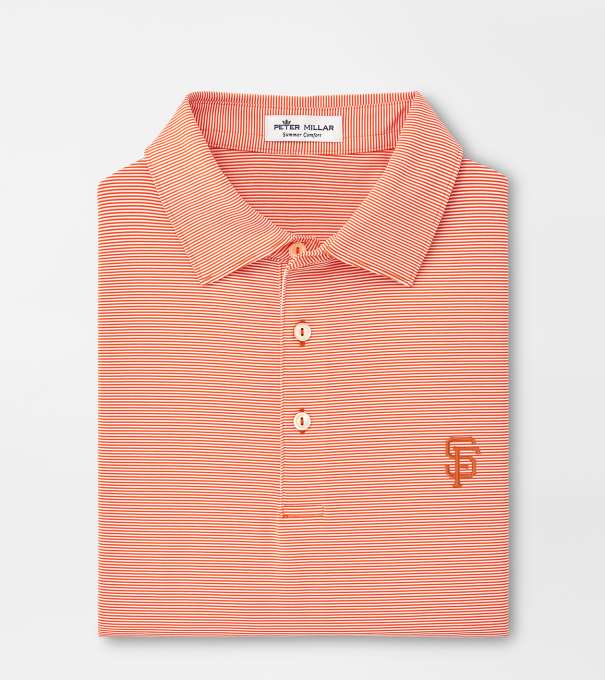 San Francisco Giants Jubilee Stripe Performance Polo in Orange6