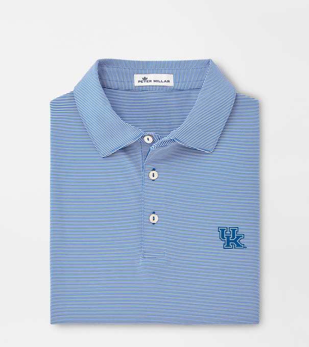 Kentucky Jubilee Stripe Performance Polo in Blue3