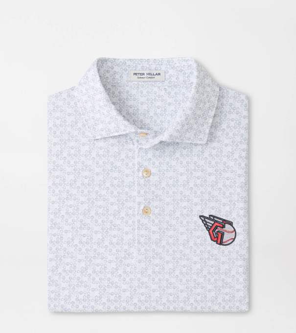 Cleveland Guardians Bases Loaded Performance Jersey Polo in White