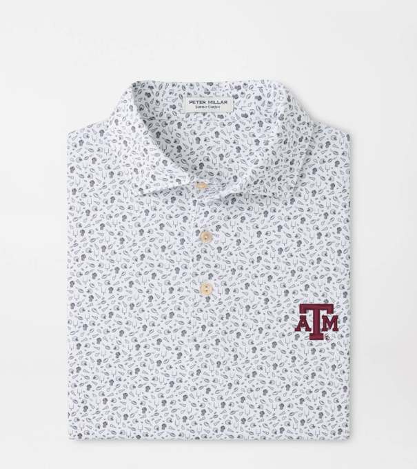 Texas A&M Kick Off Performance Jersey Polo in Gale Grey