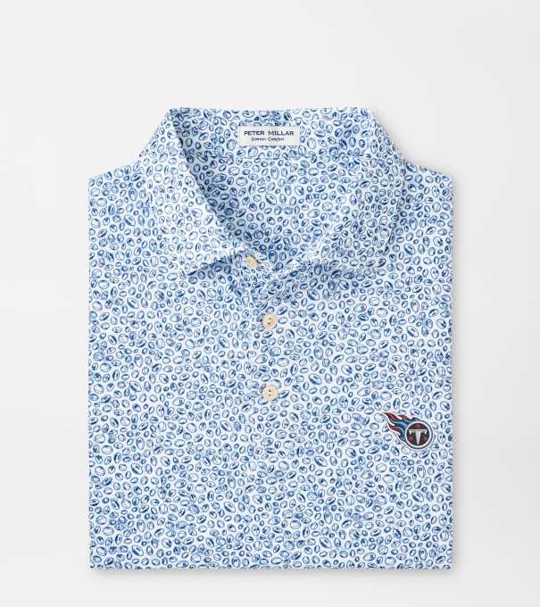Tennessee Titans Blitz Performance Polo in WHITE/SPORT NAVY