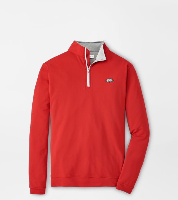 Arkansas Perth Performance Quarter-Zip in Crimson1