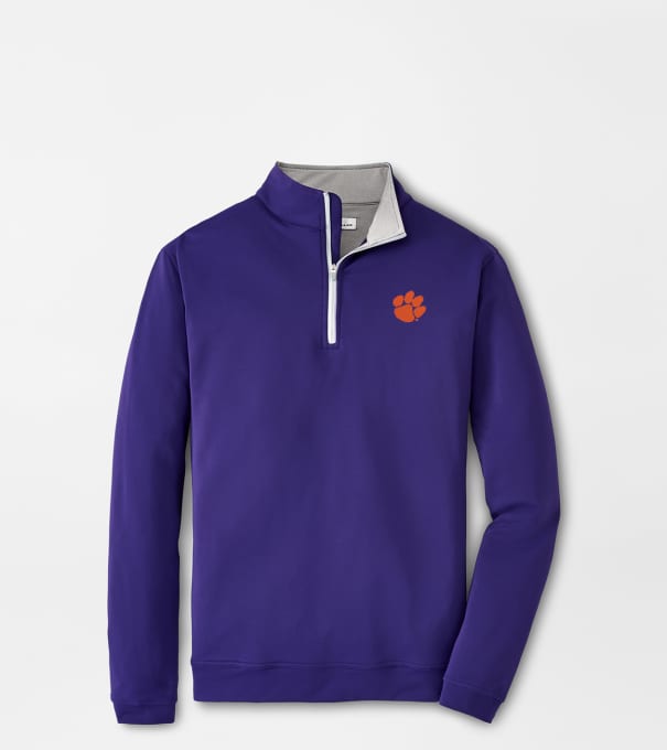Clemson Perth Performance Quarter-Zip in Purple2