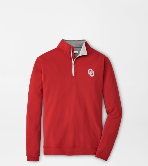Oklahoma Perth Performance Quarter-Zip in Crimson1