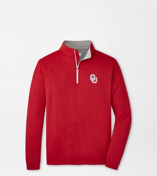 Oklahoma Perth Performance Quarter-Zip in Crimson1