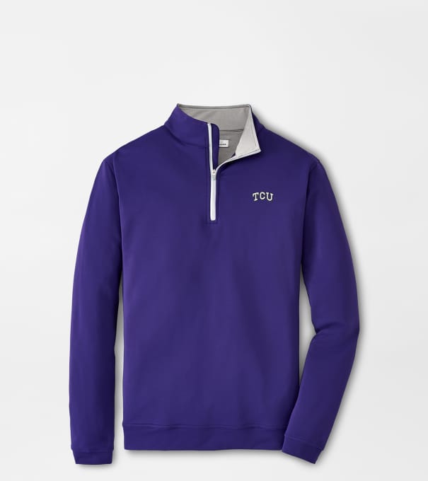 TCU Perth Performance Quarter-Zip in Purple2