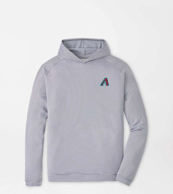 Arizona Diamondbacks Pine Sugar Stripe Performance Hoodie in Iron