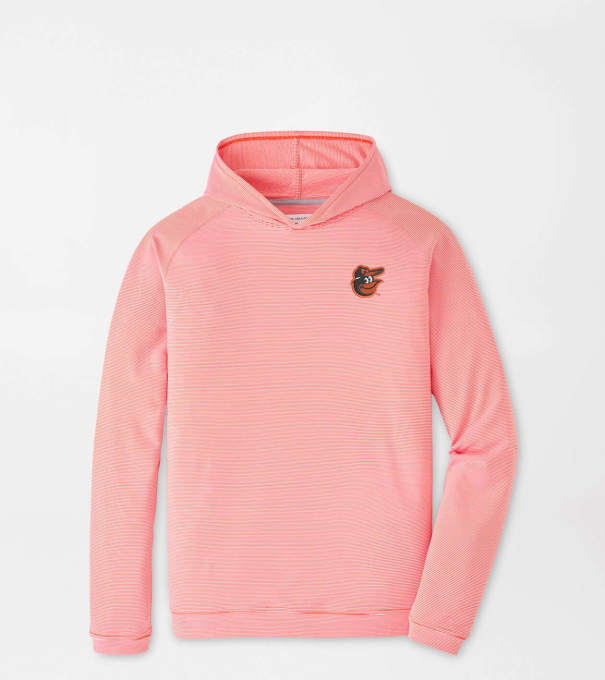 Baltimore Orioles Pine Sugar Stripe Performance Hoodie in Orange6