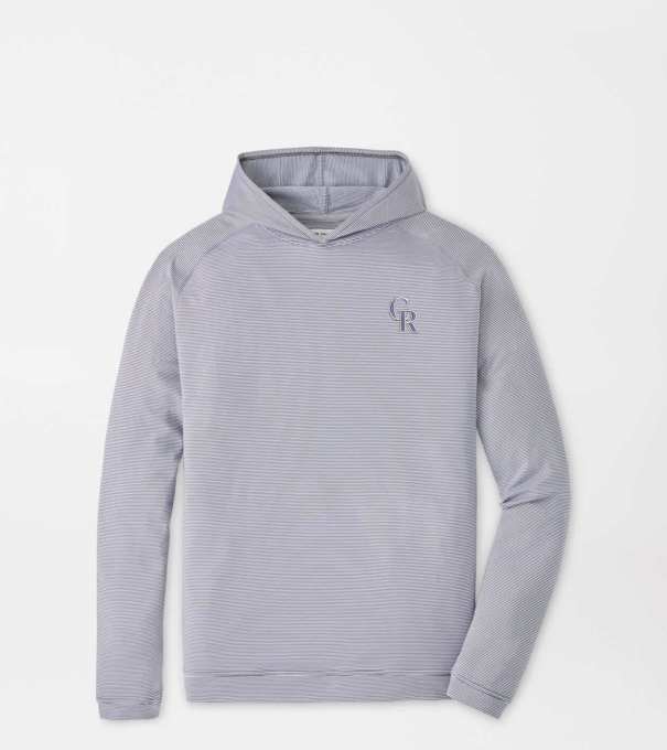 Colorado Rockies Pine Sugar Stripe Performance Hoodie in Iron