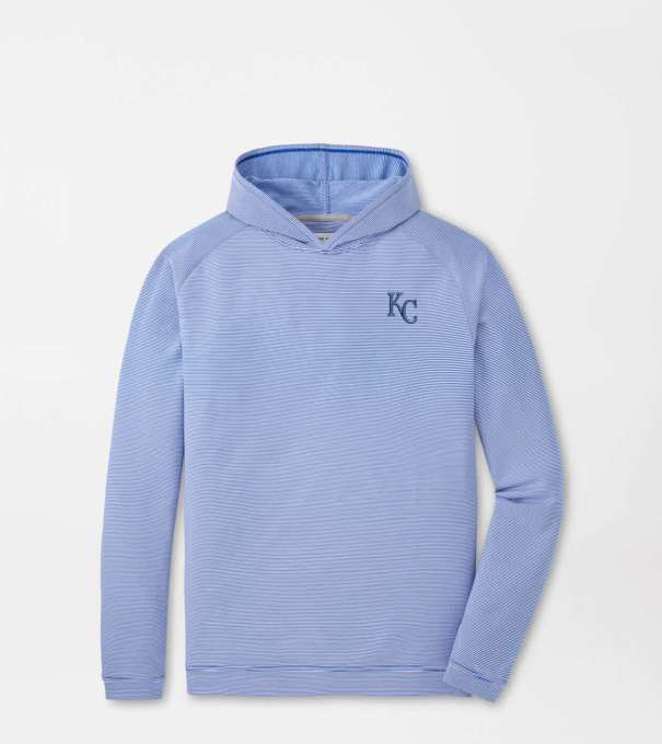 Kansas City Royals Pine Sugar Stripe Performance Hoodie in Blue3