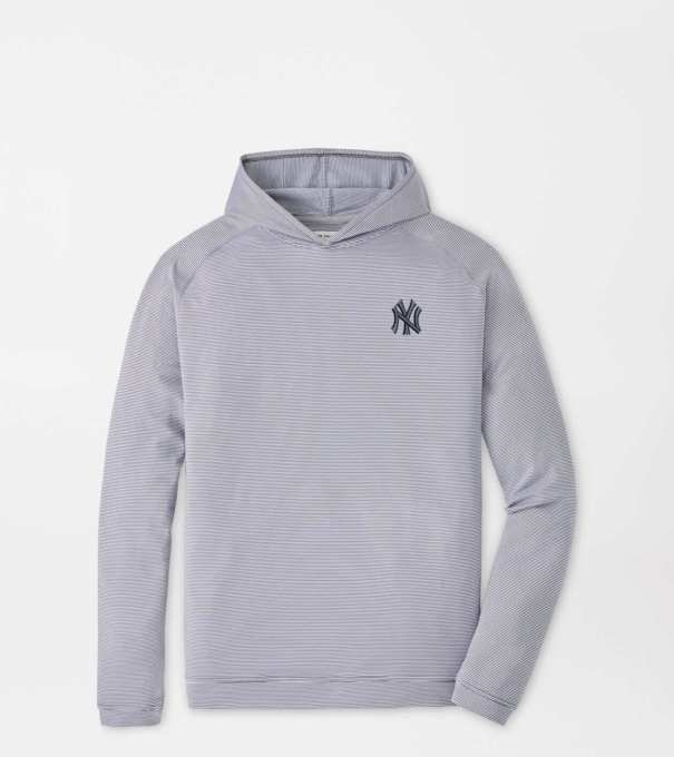 New York Yankees Pine Sugar Stripe Performance Hoodie in Iron