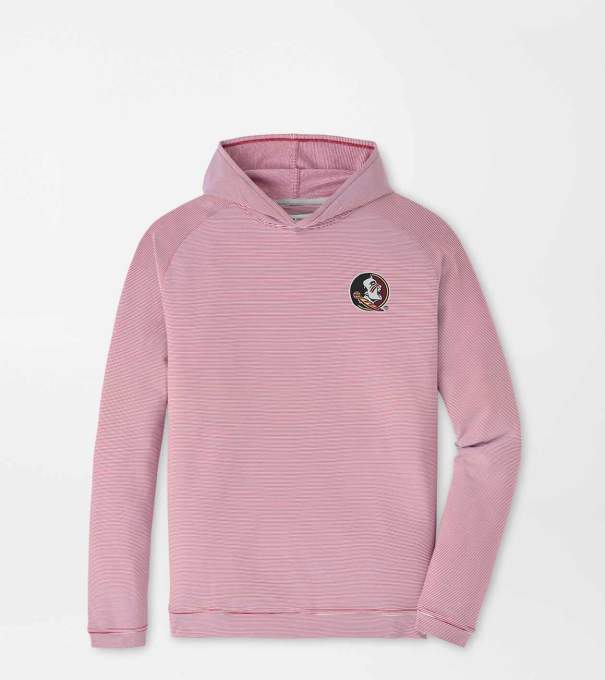 Florida State Seminole Pine Sugar Stripe Performance Hoodie in Maroon2
