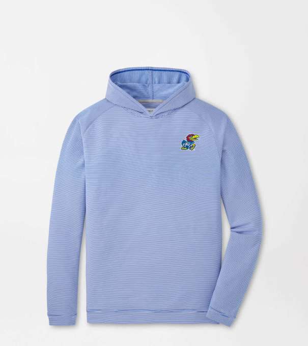 Kansas Pine Sugar Stripe Performance Hoodie in Blue3