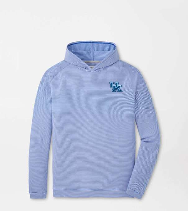 Kentucky Pine Sugar Stripe Performance Hoodie in Blue3