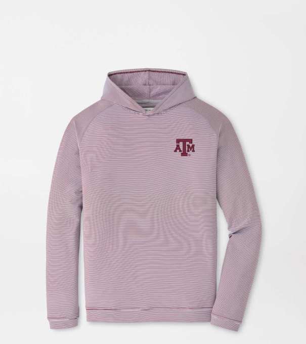 Texas A&M Pine Sugar Stripe Performance Hoodie in Maroon3