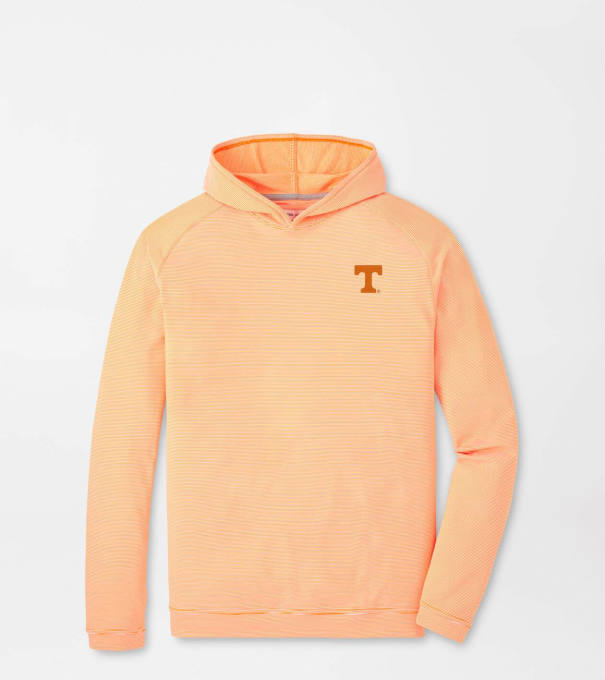 Tennessee Pine Sugar Stripe Performance Hoodie in Orange1