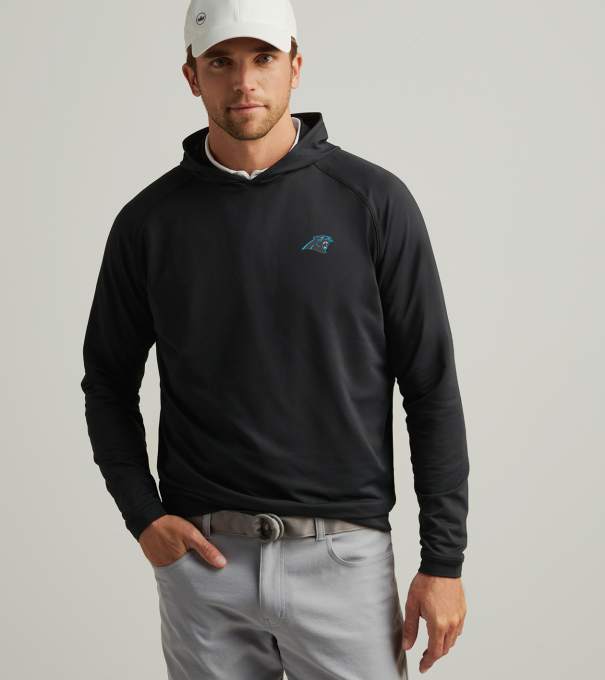 Carolina Panthers Pine Performance Hoodie in Black