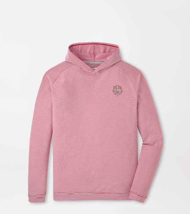 Indiana National Champions Pine Sugar Stripe Performance Hoodie in Crimson1