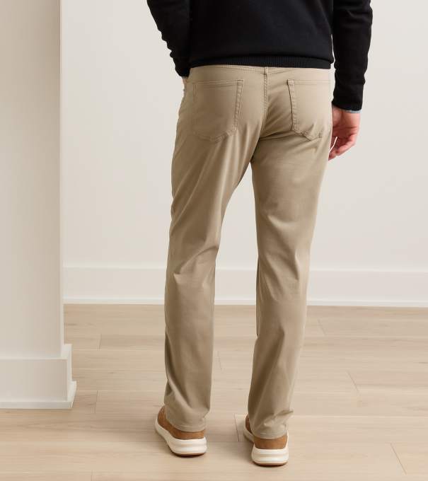 Signature Sateen Five-Pocket Pant in Grain