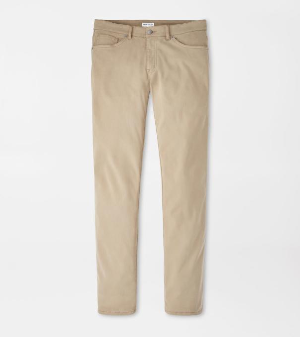 Signature Sateen Five-Pocket Pant in Grain