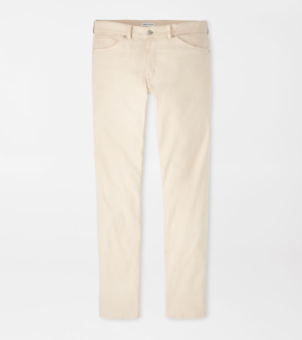Signature Sateen Five-Pocket Pant in Sand