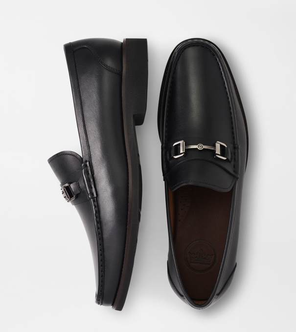 Leather Bit Loafer in Black