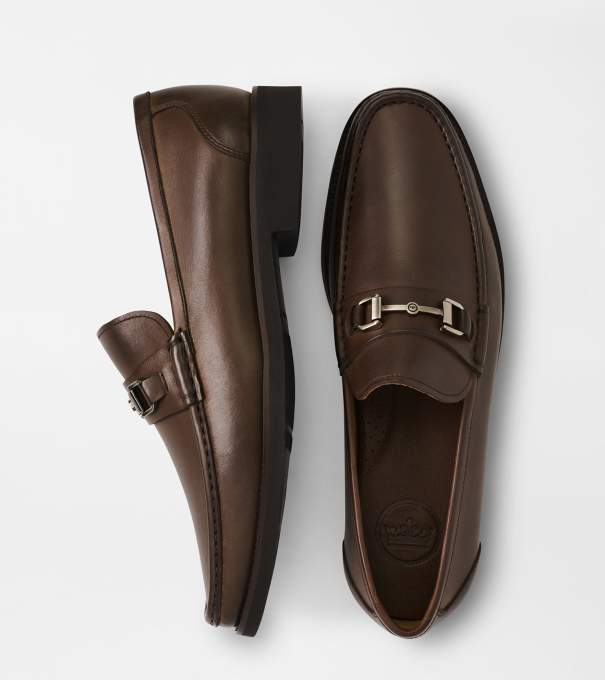 Leather Bit Loafer in Brown