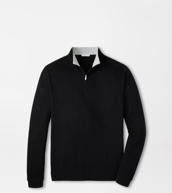 Crown Comfort Quarter-Zip Pullover in Black