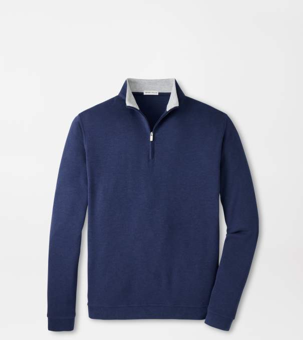 Crown Comfort Quarter-Zip Pullover in Navy