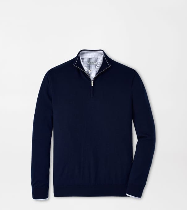 Autumn Crest Quarter-Zip in Navy