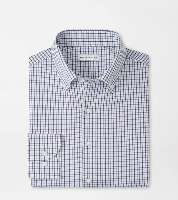 Hanford Performance Twill Sport Shirt in CLASSIC NAVY