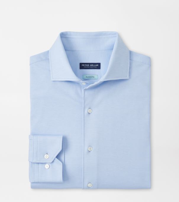 Excursionist Flex Solid Sport Shirt in Blue Frost
