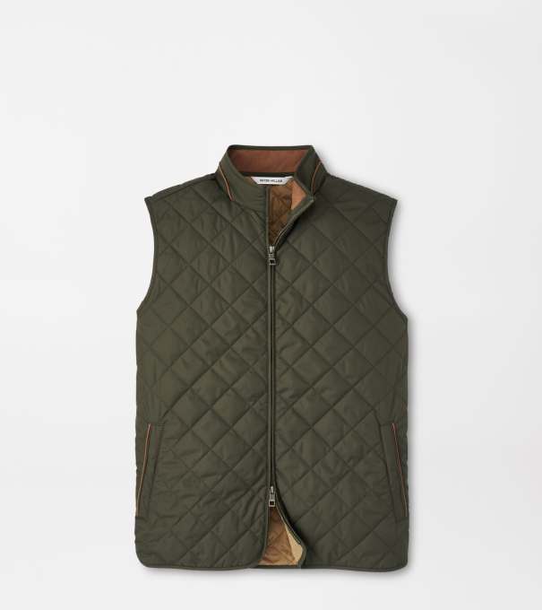Essex Vest in Dark Olive