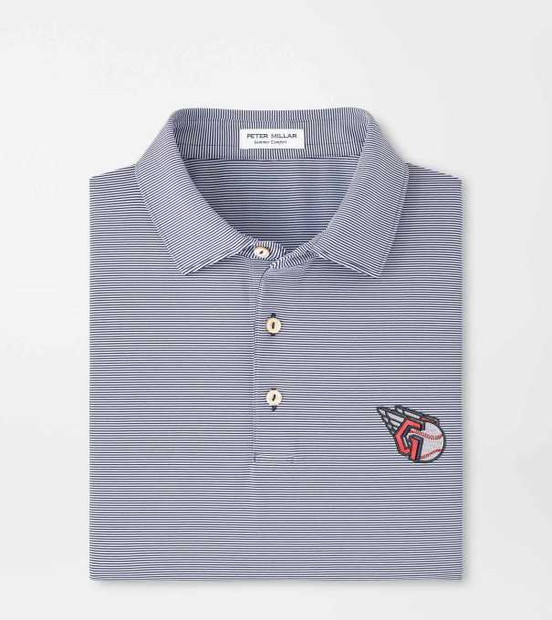 Cleveland Guardians Jubilee Performance Jersey Polo in Navy