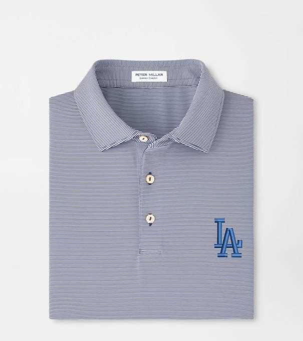 Los Angeles Dodgers Jubilee Performance Jersey Polo in Navy
