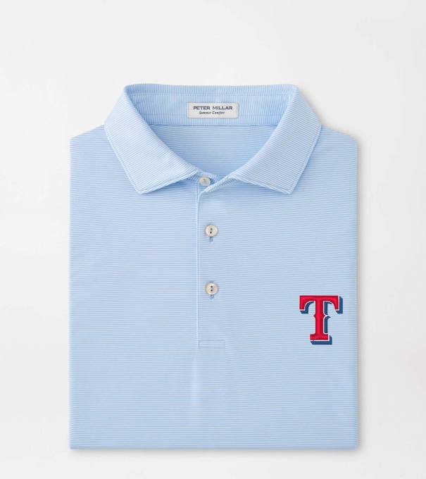 Texas Rangers Jubilee Performance Jersey Polo in Cottage Blue