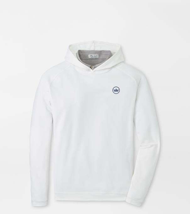 Crown Seal Pine Performance Hoodie in White