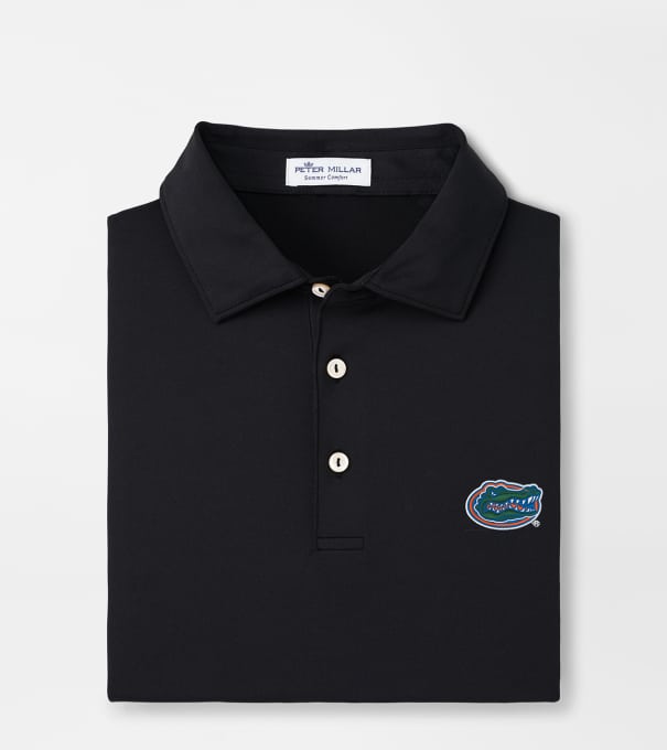 Florida Solid Performance Polo in Black