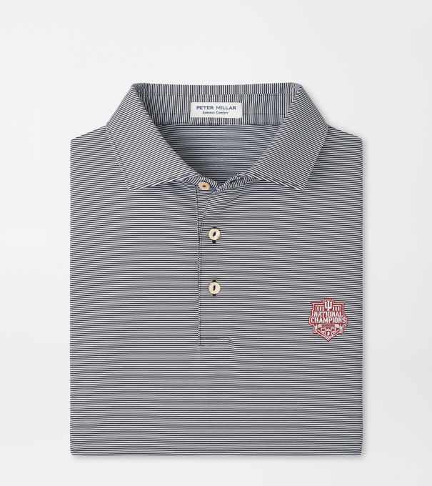 Indiana National Champions Jubilee Performance Jersey Polo in Black
