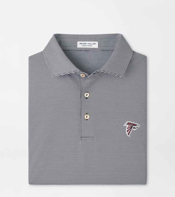 Atlanta Falcons Jubilee Performance Jersey Polo in Black