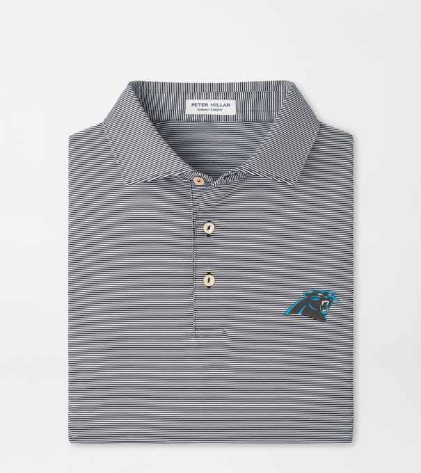 Carolina Panthers Jubilee Performance Jersey Polo in Black
