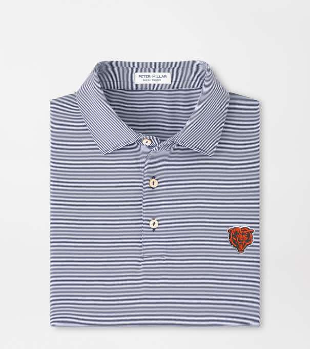 Chicago Bears Jubilee Performance Jersey Polo in Navy