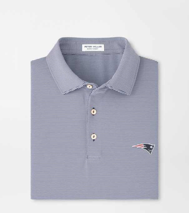 New England Patriots Jubilee Performance Jersey Polo in Navy