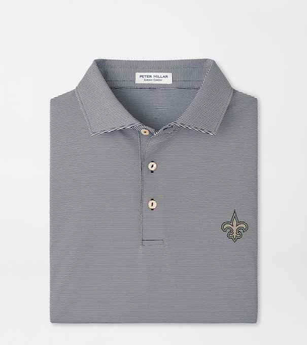 New Orleans Saints Jubilee Performance Jersey Polo in Black