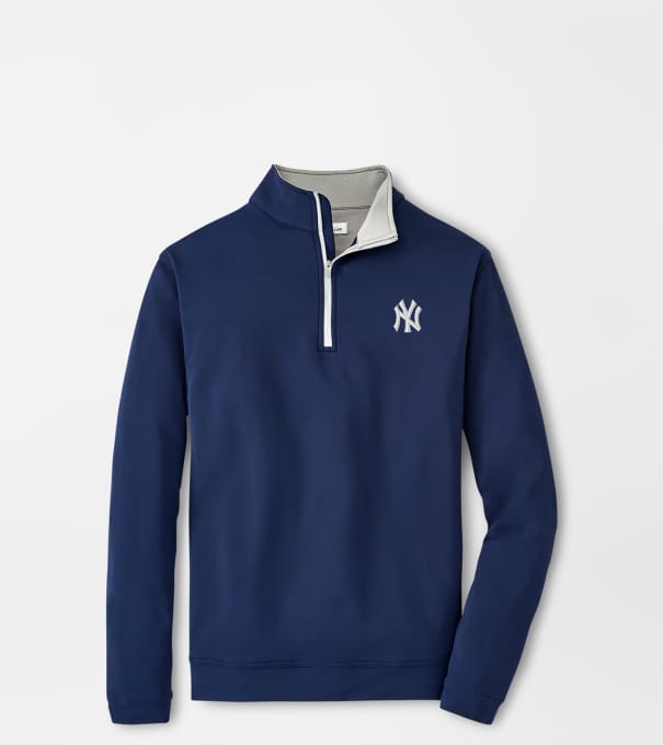 New York Yankees Perth Performance Quarter-Zip in Navy
